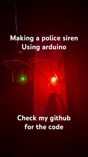 Police siren with arduino #arduino #electronic
