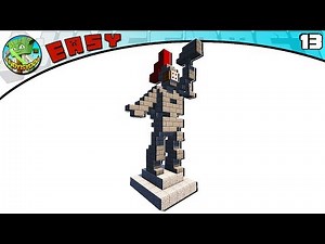 How to Build a Roman Statue in Minecraft