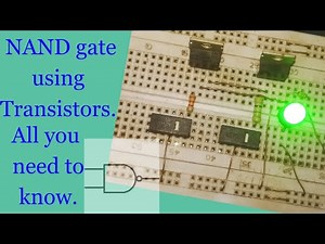 NAND Logic Gate using Transistors. Truth table, Detailed explanation. #yt