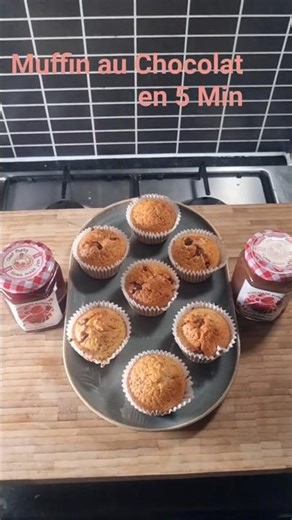 Muffin au Chocolat 🧁 Facile et Délicieux!#MuffinChocolat #FacileDélicieux#Dessert#Shorts #Pâtisserie