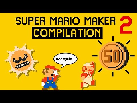Funny Mario: Real Physics/Sounds, Destroys 1-1, Garbage Assistant - Compilation of 4 classic videos