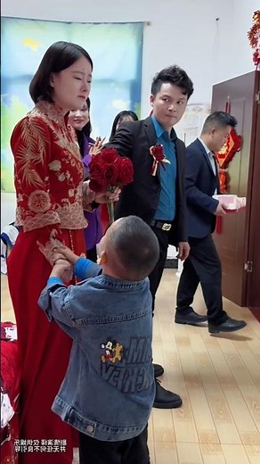 If the bride does not take her son with her, then the son