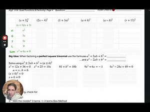 4.3C Solve x2+bx+c=0 by Factoring Formulas