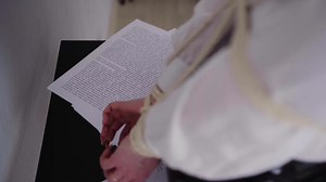 Miss Ellie Mouse – Hot Secretary in Latex Skirt and Paper Gag