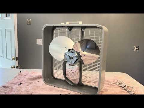 First Ever Cleaning & Servicing Of The Lakewood P-25 Box Fan