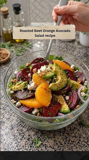 Roasted Beet, Orange, and Avocado Salad