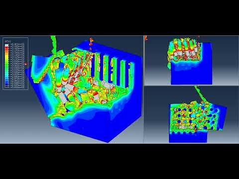 Abaqus CAE meso scale thermal orthogonal cutting model of Carbon fiber reinforced polymer CFRP