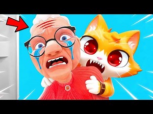 Eating GRANNY As A Cat - I Am Cat VR
