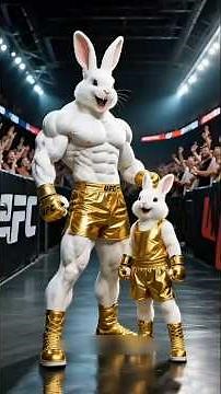 Cat vs Rabbit fight #cat #rabbit #fighting #ai