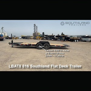 Southland Trailers LBAT8 616 16’ Tandem Axle Tilt Deck • GVWR –...