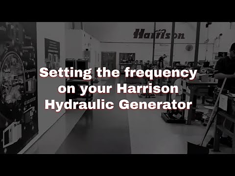 Harrison Maintenance 101: Setting your generator's frequency.
