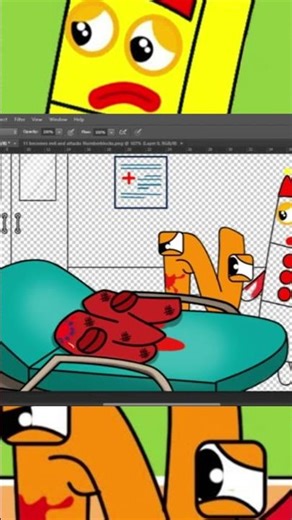 Numberblocks 3 sad when meet Alphabet Lore #numberblocks #studiocakningkak #fanmade #shorts