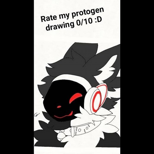 protogen drawing :p #furry #protogenfursuit #art