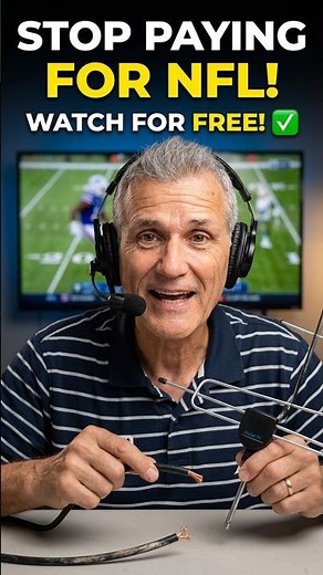 Is this the best way to get free NFL? 🤔 #experiment #freeTV #tech