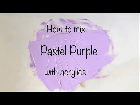 How To Make Pastel Purple | Acrylics | ASMR | Color Mixing #87
