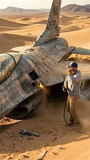 I Turned a Crashed Desert Jet Into a Secret Luxury Room 🔥✈️🏜️