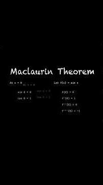 Expansion of sin x using MACLAURIN Theorem | Step-by-Step Explanation