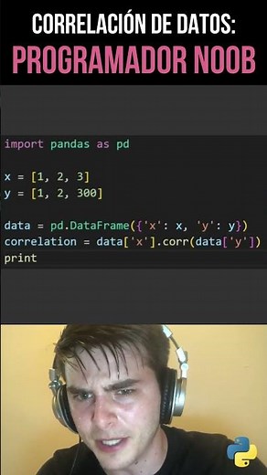 Calcula Correlación en Python: pandas vs. statistics.correlation
