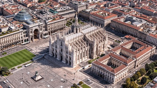 Exploring Milan’s historic center from above