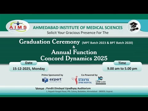 Graduation Ceremony (MPT Batch 2023 & BPT Batch 2020) & Annual Function Concord Dynamics 2025