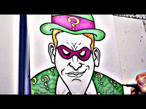 How To Draw THE RIDDLER - Batman Villain