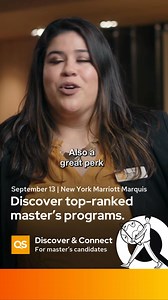 Meet admissions teams from top grad programs including UPenn, Yale, Cornell, Columbia, NYU & more at QS Discover & Connect on Sat, Sept 13. Sign up for exclusive scholarships & more! | QS Top MBA | Facebook