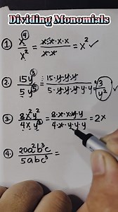 318K views · 10K reactions | BASIC MATH REVIEW: Dividing Monomials #mathreview #numericalliteracy #SimpleMathematics | Mathematics Tutorial | Facebook