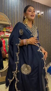 6.4K views · 27 reactions | Booking numbers 9065125000,9266644485 Pure chinon Anarkali set with heavy hand work on neck with heavy hand work on pure fabric jacket style dupatta 38-50,book now For more information & queries,Follow our Instagram page﫶 Our instagram page link https://www.instagram.com/aarfacreations?igsh=MXEwb3dwajczNW96OA== #Aarfa #kurti #article #order #quality #hottest #always #new #arrivals #must #visit | Aarfa Creations | Facebook