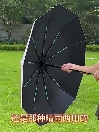 Large Double-Ribs Umbrella Automatic Folding Umbrella for Women Men, Travel, UPF 50+ UV Protection