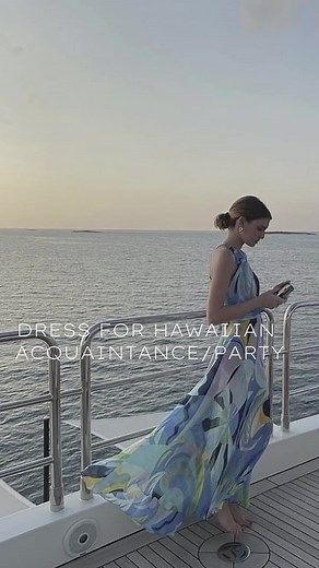 Floral Hawaiian Dress for Acquaintance | Free Shipping Included