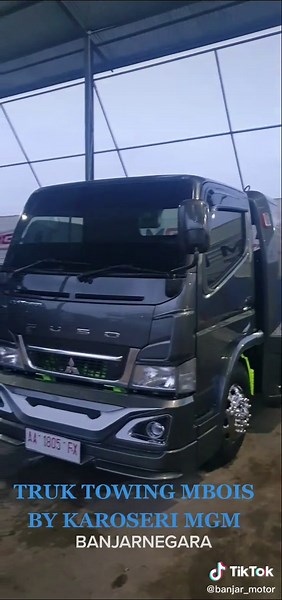 Mitsubishi Truck Showcasing Towing Capabilities