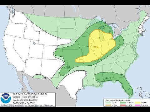 Severe Thunderstorm - Stillwater, Oklahoma 7/13/16 - Part 1 [HD]