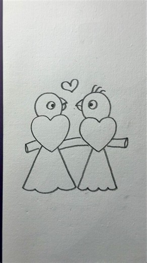 Easy bird drawing step by step
