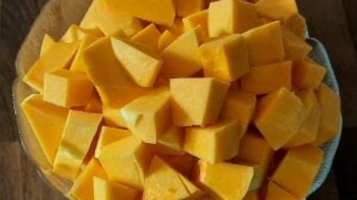 Congeler une courge crue