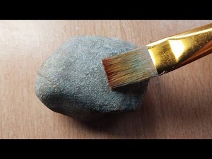 Cute Spider And Web Painting On Stone - Step By Step Rock Painting For Beginners - Pebble Painting