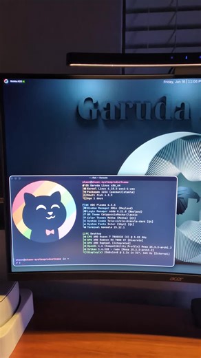 OpenRGB and AIO working in Garuda Linux 💪🏼 #linux #garudalinux #pcsetup #tryxpanorama #openrgb