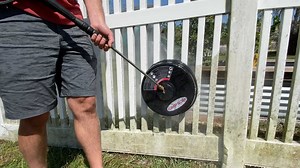 We tried using a surface cleaner to clean a fence and the results were...well, you really have to watch the video to see what happened. | Pro Tool Reviews