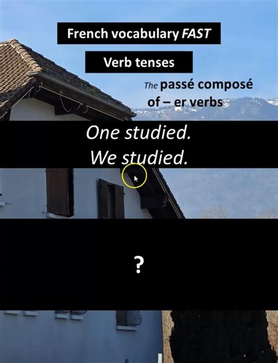 One studied / on... #french #frenchforbeginners #frenchvocabulary #frenchpronunciation