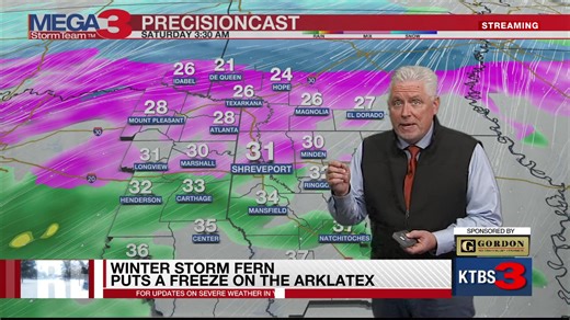 Join us live for the latest on the approaching winter storm. | KTBS 3 News