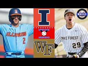 Illinois vs #1 Wake Forest (Chase Burns Team Debut!) | 2024 College Baseball Highlights