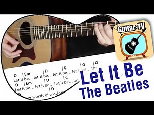 12.1 Let it be - Beatles Cover - Chords & Lyrics - How to play-Beginner Guitar lesson