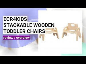 Review of ECR4Kids Stackable Wooden Toddler Chairs: Perfect for Playtime!