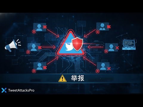 ⚠️ TweetAttacksPro功能演示：如何执行Twitter批量举报操作