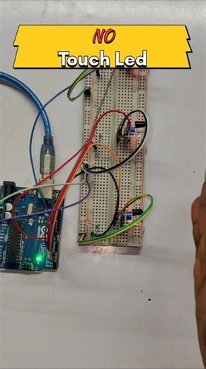 Touchless LED Switch Using IR Sensor | Arduino Smart Light Project #shorts #subscribe #arduino