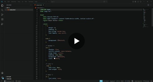 Responsive Navbar with Hamburger Menu in JavaScript | Sakshi Pandey posted on the topic | LinkedIn