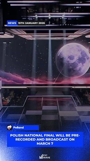 Poland’s National Final won’t be live. TVP confirmed that all performances will be pre-recorded in the „Jaka to Melodia” studio at the end of February and broadcast later as an edited show. There will be no audience or live concert, despite earlier plans. Follow ➡️ @esc.wave for more! #eurovision2026 #eurovision #poland #foryourpage #news