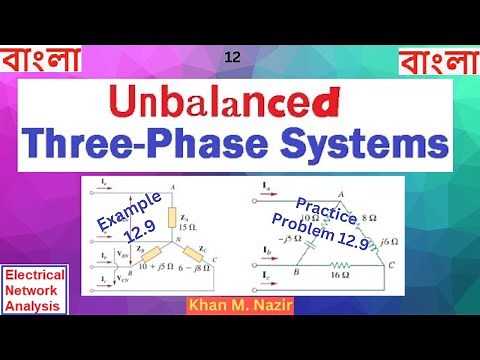 Example 12.9 || Practice 12.9 || Unbalanced Three-Phase System || (Alexander & Sadiku)