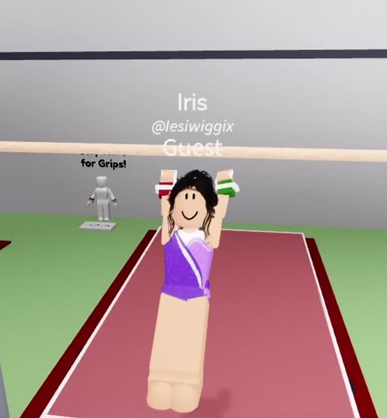 I practise my bars!#fy #roblox #gymnastics #slomo