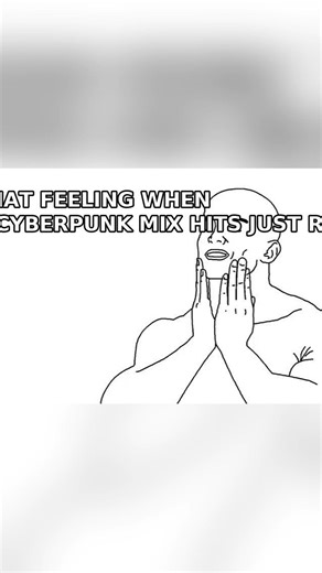 When the Cyberpunk Hacker Mix hits just right... 😂🎧 #Shorts
