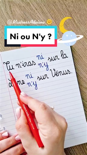 Orthographe et grammaire française : Ni ou N'y ?